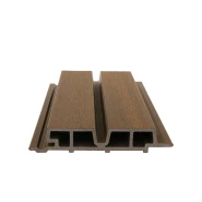 NewTechWood composiet co-extrusie wandbekleding Castellaton PRO65 3,3 x 18 x 390cm Teak.