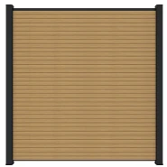 Composiet scherm triple profiel 180x180 cm red cedar