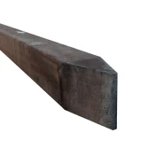 Av hardhouten paal geschaafd, gepunt 6,8x6,8x400 cm