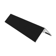 Newtechwood aluminium co-extrusie hoekprofiel t.b.v. castellation pro, 6x6x300 cm, ebony zwart.