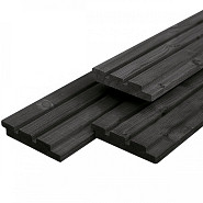 Douglas triple profiel 1.9x13.0x240 cm zwart gespoten