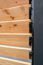 DHZ zwart shutter framewerk. 2 stuks 165 cm t.b.v. 14 planken