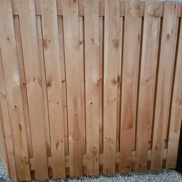 Actie Tuinscherm Red Class 21 planks 180x180