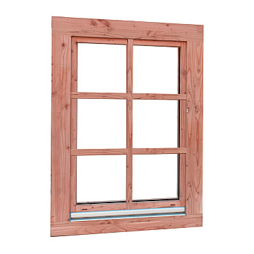 Douglas draai-kiepraam Prestige met dubbelglas, 84.4x120.4 cm, onbehandeld