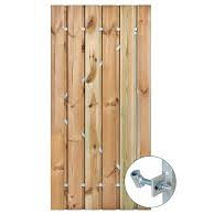 Actie Tuindeur Geïmpregneerd 100x180 cm met stalen deurframe zonder deurslot