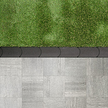 Graskantsteen 33x16x4,5 cm Antraciet