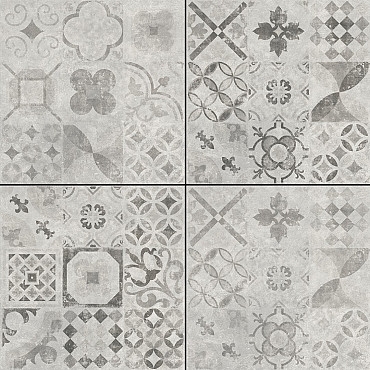 GSB Ceramic Plus Lyon Decor Grijs 60x60x4 cm