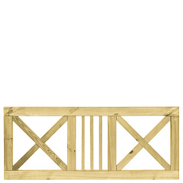 Grenen boerenland hek 75x180 cm