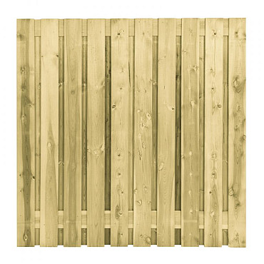 Tuinscherm 21-planks grenen 180x180 cm geïmpregneerd