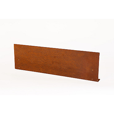 Kantopsluiting Single (flg) 300x10 cm corten