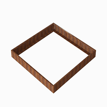 Bloembak Module+ 270x270x28 cm Corten