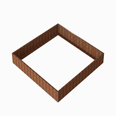 Bloembak Module+ 300x300x42cm Corten