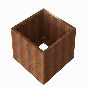 Bloembak Module+ 90x90x56 cm Corten