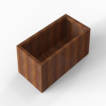 Bloembak Module+ 60x120x42 cm Corten