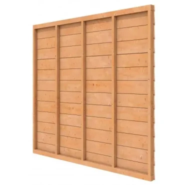 Douglas wandpakket t.b.v. enkelzijdige wand Comfort/DHZ 246.5x224 cm, kleurloos geïmpregneerd