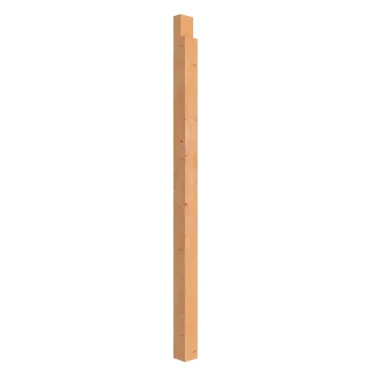 Extra staander buitenverblijf Comfort, 12x12 cm geschaafd, kleurloos geïmpregneerd