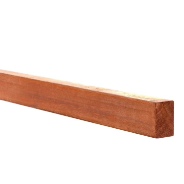 Azobe hardhouten regel. fijnbezaagd 5x10x400 cm