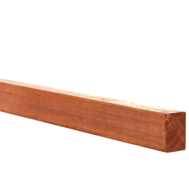 Azobe hardhouten gording. fijnbezaagd 5x15x300 cm