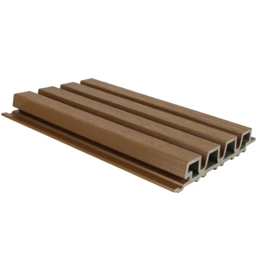 NewTechWood composiet co-extrusie wand bekleding rhombus profiel. 3.3x21.5x390 cm Teak