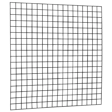 Gaaspaneel met maas 10x10 cm stekloos. 180x180 cm zwart