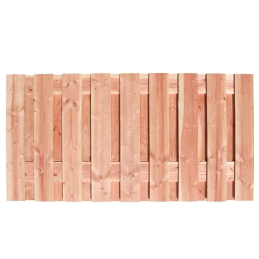 Redvision geschaafd plankenscherm 19-planks 16 mm, 180x90 cm, verticaal recht.