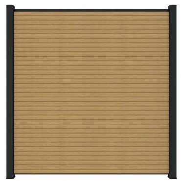 Composiet scherm triple profiel 180x180 cm red cedar