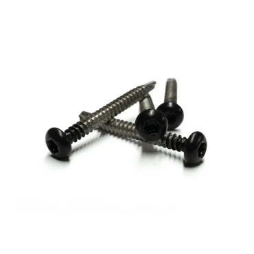 Rvs schroef met gekleurde top voor ntw castellation pro, set a 50 stuks incl. bit, ebony zwart.