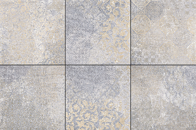 GSB Ceramic Plus Catania Decor Blue 60x60x4 cm