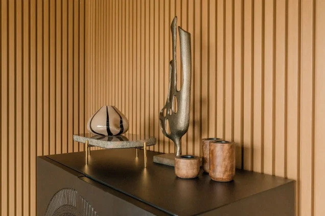 NewTechWood composiet co-extrusie wand bekleding castellation 25 profiel. 2.5x19.6x290 cm Red Cedar