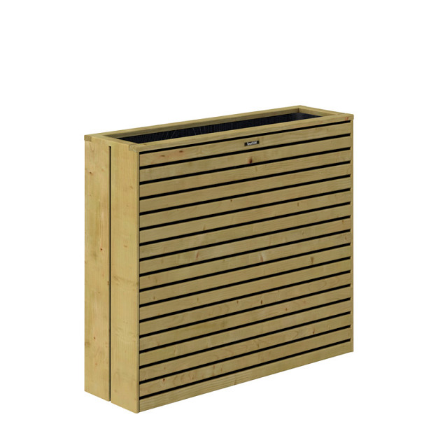 Terrasbloembak Elan Excellent, 93x30x103 cm, groen geïmpregneerd