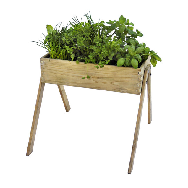 Minigarden junior grenen 45x53x60 cm (HxBxD), groen geïmpregneerd