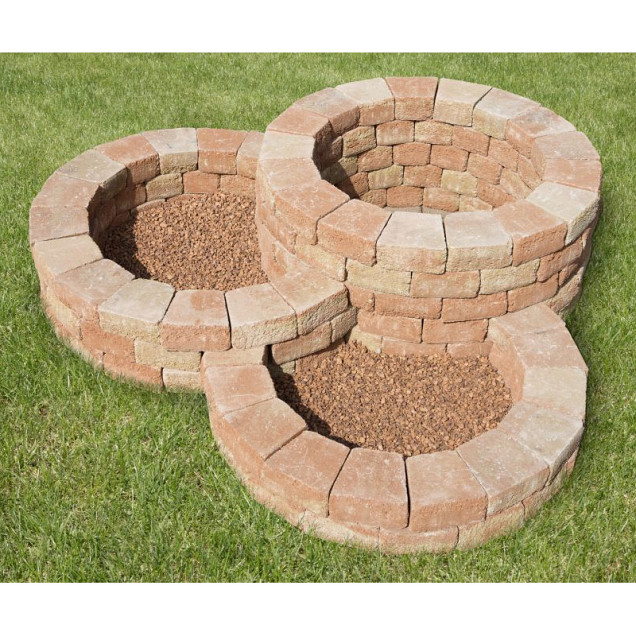 Pilestone Ronde Bloembak 23/17x21,5x10 cm Mont Blanc