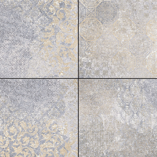 Ceramic Plus Catania Decor Blue 60x60x4 cm