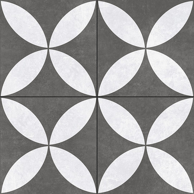 Ceramic Plus Flower Decor 60x60x4 cm