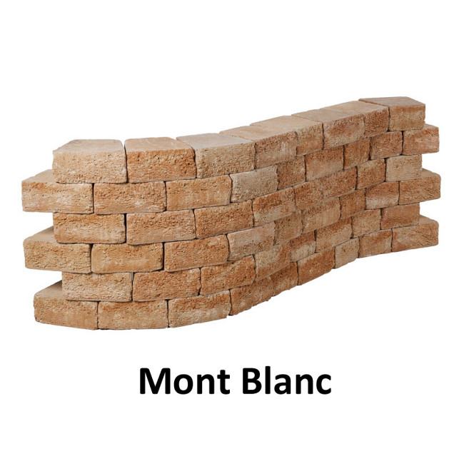 Pilestone Ronde Bloembak 23/17x21,5x10 cm Mont Blanc