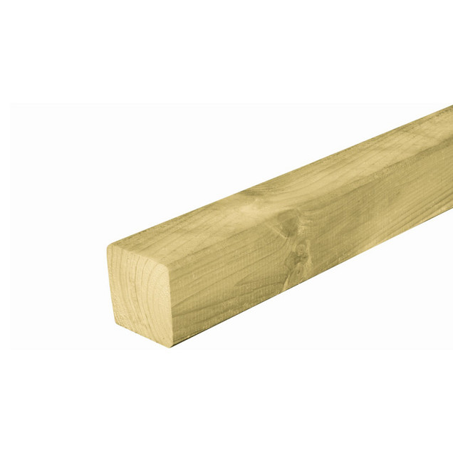 Grenen paal 6,8x6,8x300