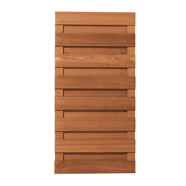 Bangkirai plankenscherm Deluxe 90x180 cm