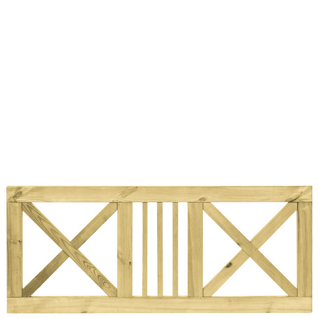 Grenen boerenland hek 75x180 cm