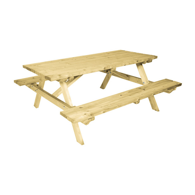 18062 Vuren  Picknicktafel FSC 74x160x240cm *