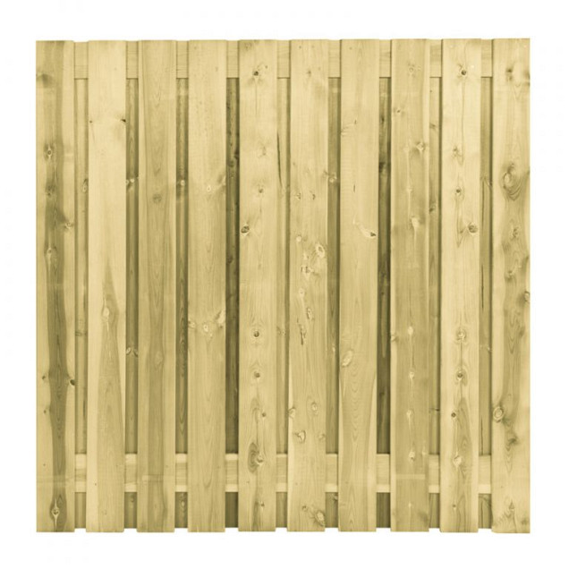 Actie Tuinscherm 21-planks grenen 180x180 cm geïmpregneerd