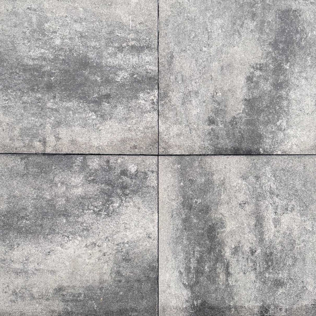 Piastrella 60x60x4 Grigio - Nero