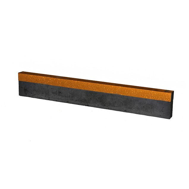 U profiel gelijkzijdig opsluitband 6 cm 300cm corten