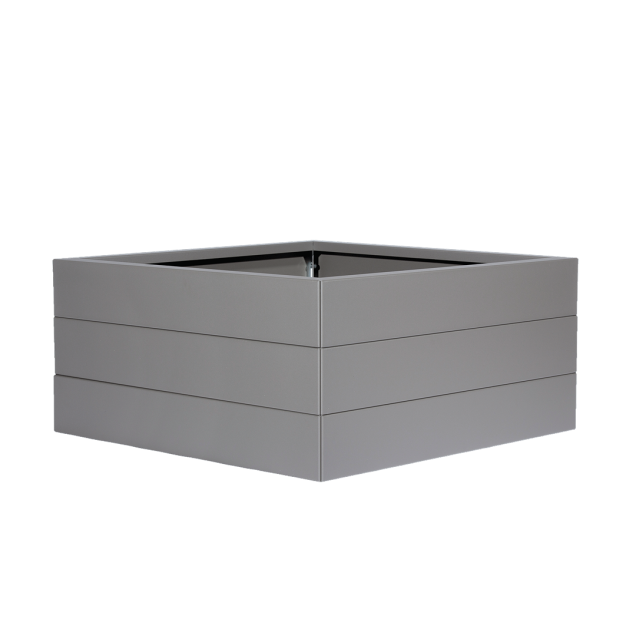 Bloembak taupe 60x60x28 cm