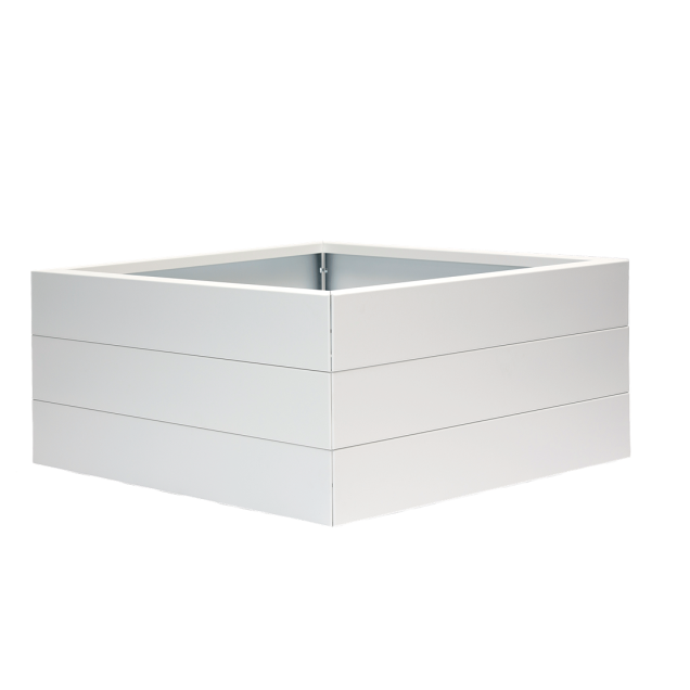 Bloembak wit 60x60x28 cm
