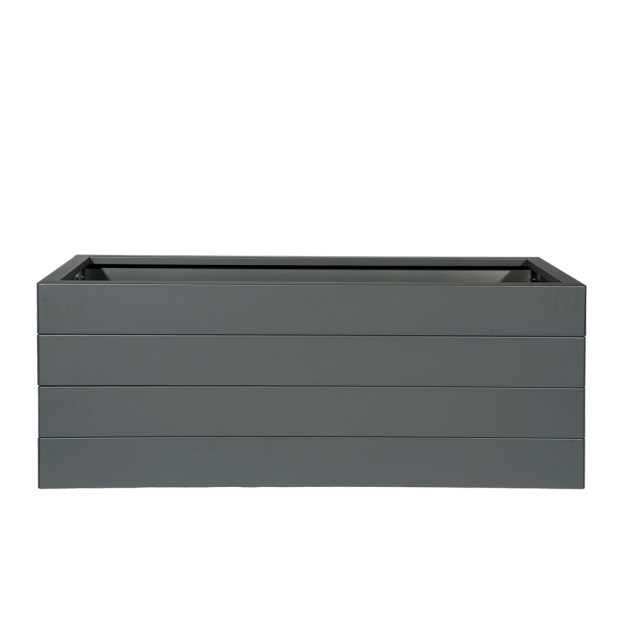 Bloembak antraciet 60x60x28 cm