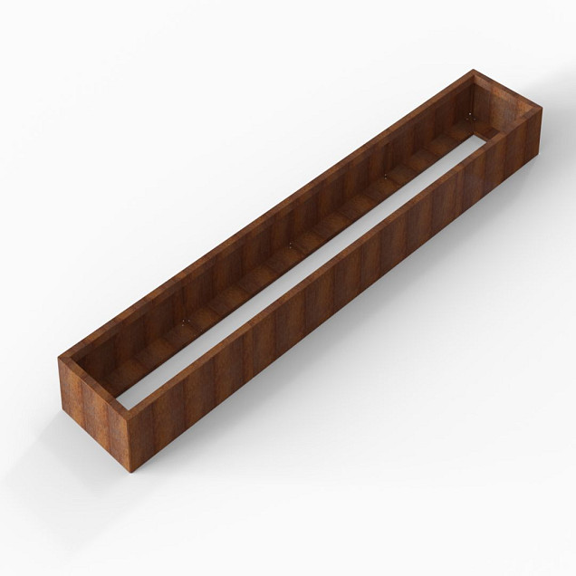 Bloembak Module+ 60x360x28 cm Corten