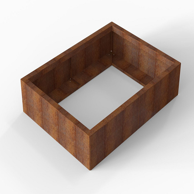 Bloembak Module+ 90x120x28 cm Corten