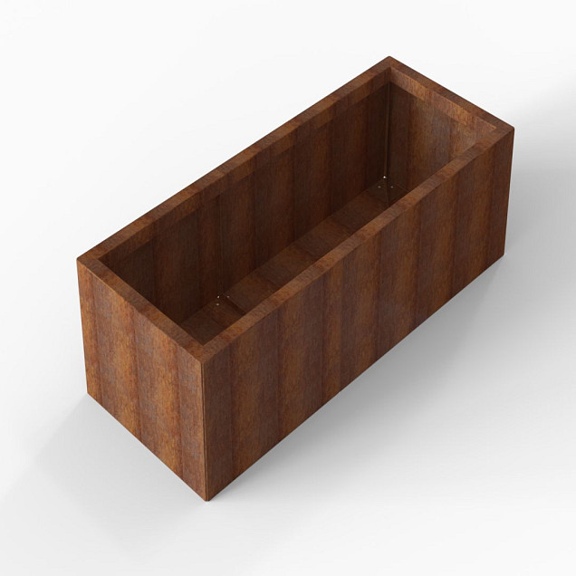 Bloembak Module+ 60x150x42 cm Corten