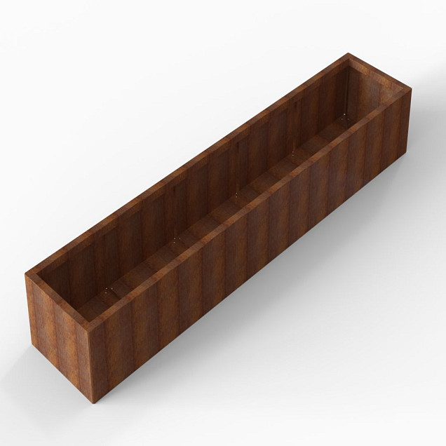 Bloembak Module+ 60x300x42 cm Corten