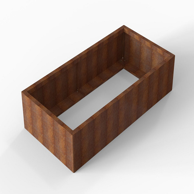 Bloembak Module+ 90x180x42 cm Corten